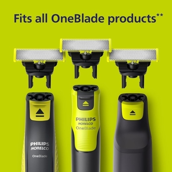 3-pack rakblad kompatibla med Philips Oneblade Replacement