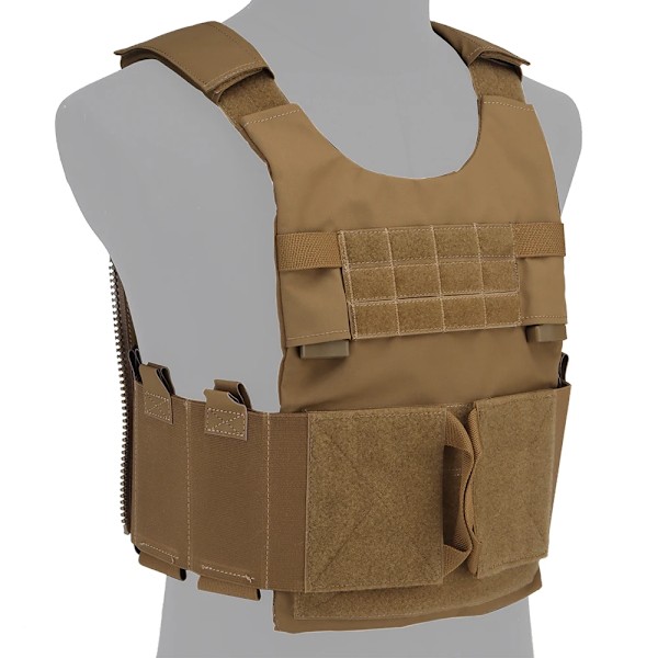 LV-119 Lågprofil Slick Plate Carrier Taktisk Väst Airsoft Militär Krigslek Lätt Anpassningssystem Slickster Assault Väst VE-73 CB