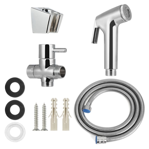 Duschhuvud Toalett Bidet Spray Handhållen Kran SET 2