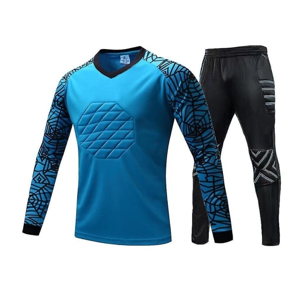 Professional Goalkeeper Shirt Soccer Jerseys Set Soccer Goalkeeper Shirts Ponge Protector Goalkeeper Training Unisex