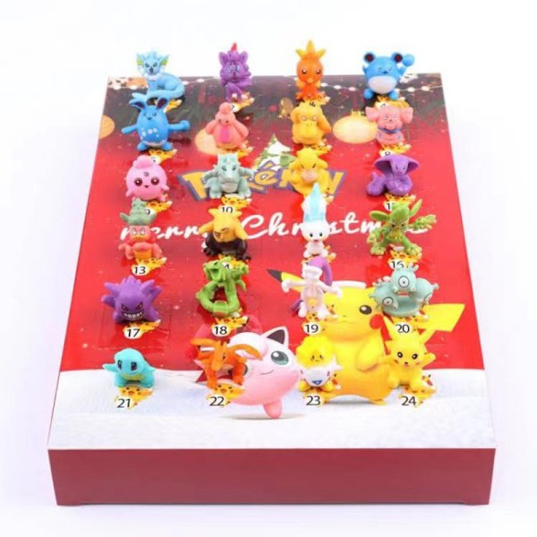 24 Dagers Figurer Julekalenderboks Fancy Toys Ferie Nedtelling Boks For Gutter Jenter Venner Yellow