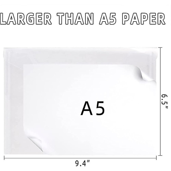Almi A5 plastfickor Genomskinliga - 24 st Popper-ficka Polypropylen Dokumentmapp Present