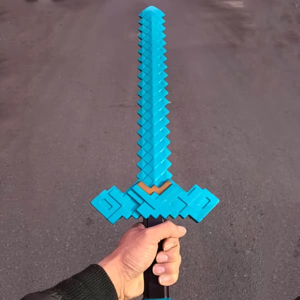 Skumrekvisitsværd, perfekt replikeret, perfekt til rumudsmykning og samleobjekter. 1PC My Blue Sword