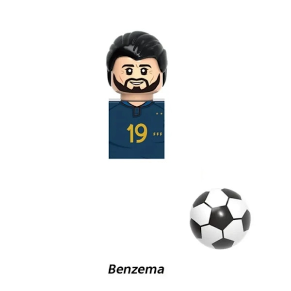 2024 NYE Verdensberømte Fodboldspillere Figurer Messi Ronaldo Neymar Lewandowski Mini Action Byggeklods Model Legetøj Børnegaver 24