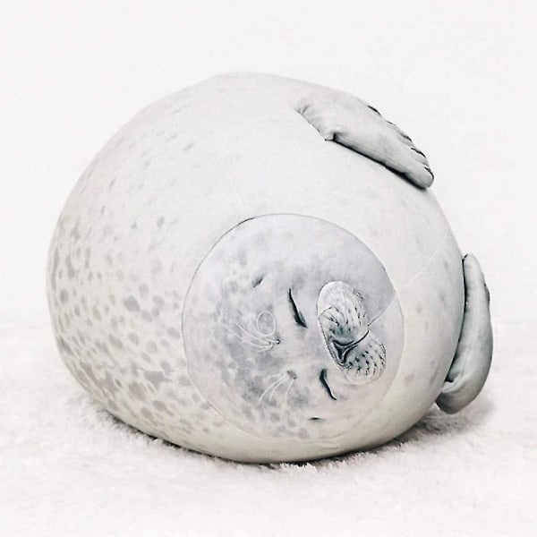 60cm Seal Animal Pillow, Chubby Blob Seal Pillow Cute Seal Stuffed Animal Cotton Plush Toy Pillow Comfortable Soft Seal Hugging Pillow Back Cushion, G