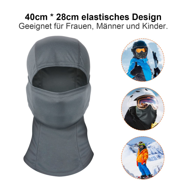 Balaclava ansigtsmaske, fuld ansigtsmaske til motorcykel skiløb cykling - åndbar, UV-beskyttelse, støvtæt