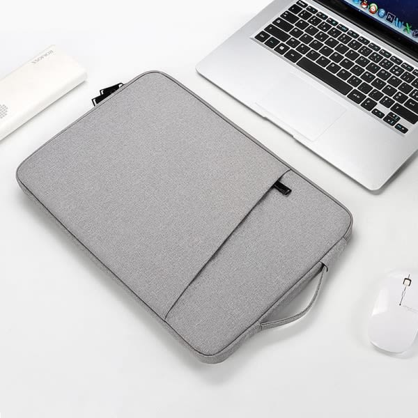 Laptop Sleeve Handväska Case För bok Pro Air 13.3 14.1 15.4 15.6 grey 15.6 inch