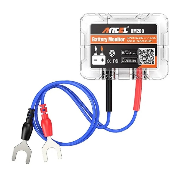 ANCEL BM200 12V Batteritester Trådløs Bluetooth 4.2 Monitor LED Batterianalysator Biltestverktøy - Perfekt