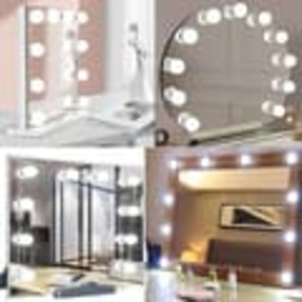 LED-lampor för sminkspegel sminkbord - Fästs runt spegeln
