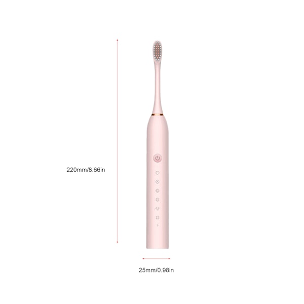 Elektrisk Tandborste Barn Vuxna Universal Helt Automatisk Ultra Sonic Mjuk Borst Oral Vård Produkter Rosa