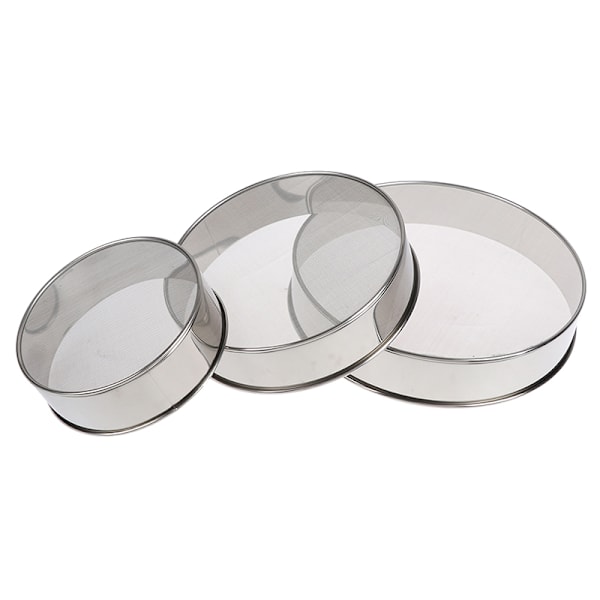 Kök Fin 60# Mesh Mjölsikt Rostfritt Stål Mjölsil 3(25CM)