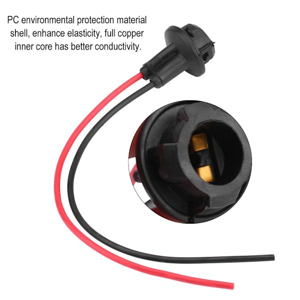 10 stk. T10 Bilpæreholder, Lampesokkel, LED Wedge Base Forlængeradapter [GKS] 0.1