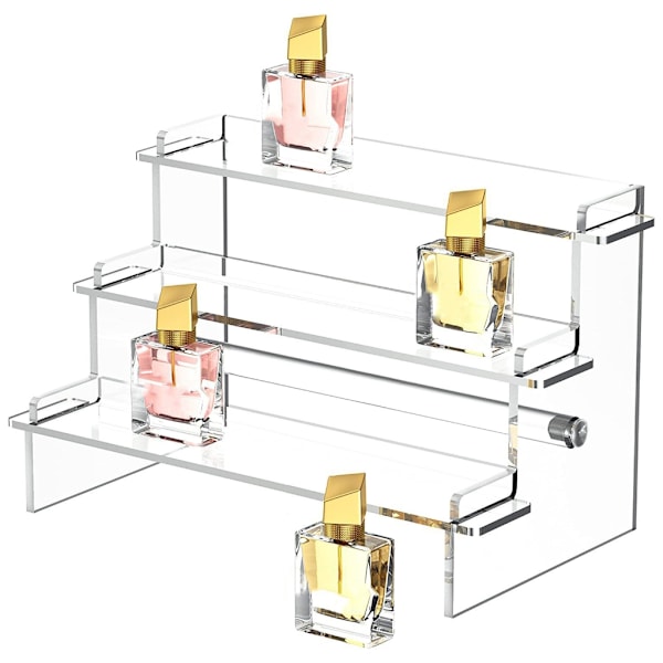 Akryl Displayställ Hylla 3 Våningar Stegsförvaring Rack för Cupcake Smycken Parfymer Organizer Display Hylla Ställ style 8