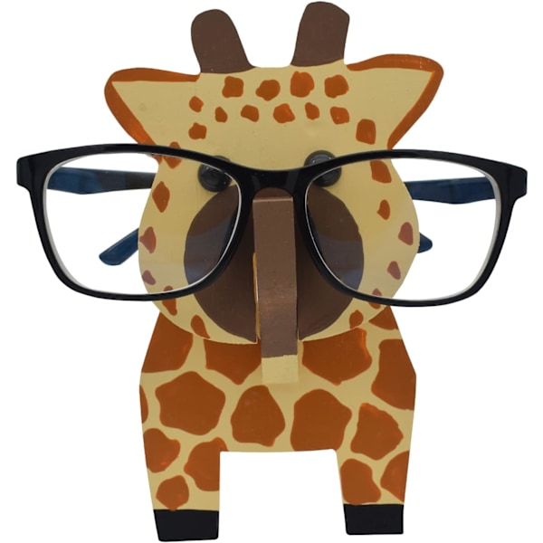 1 stk. Træ 3D Dyreformet Brilleholder (Giraffe), Solbriller