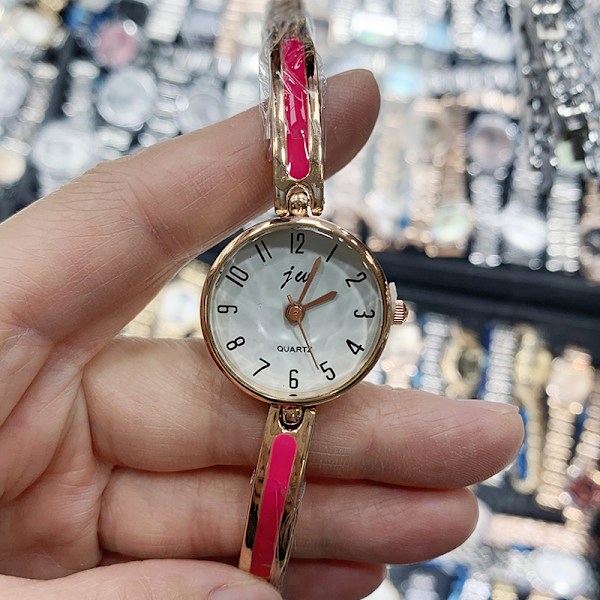 Yksinkertainen digitaalinen JW-kello, muodikas kello, naisten kello Rose gold-1