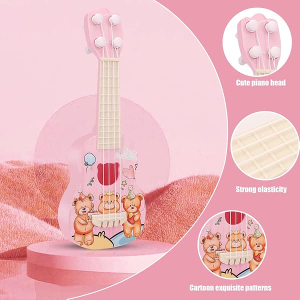 Barnukulele 26cm Barnukulele Gitarrleksak Björn