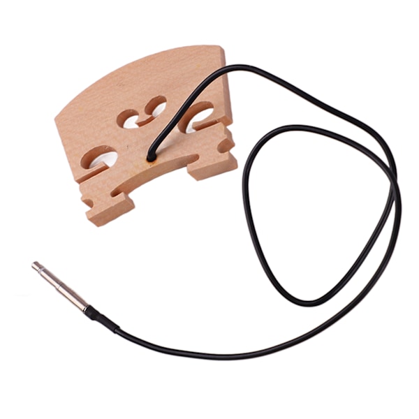 Trä 4/4 Violin Stall med Internt Monterad Piezo Pickup Hög Känslighet Violin Lönn Stall