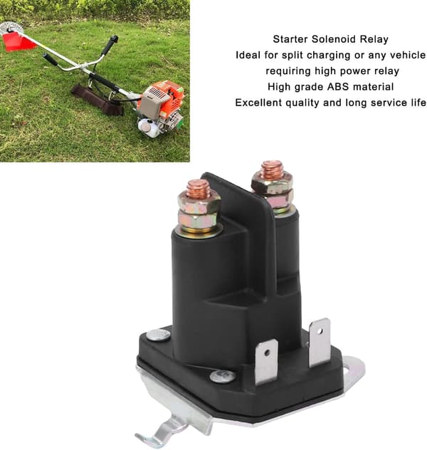 Gräsklippardelar Startmagnetventil 12V Gräsklippare Startrelä Passar Kohler MTD CC1023【GKS】