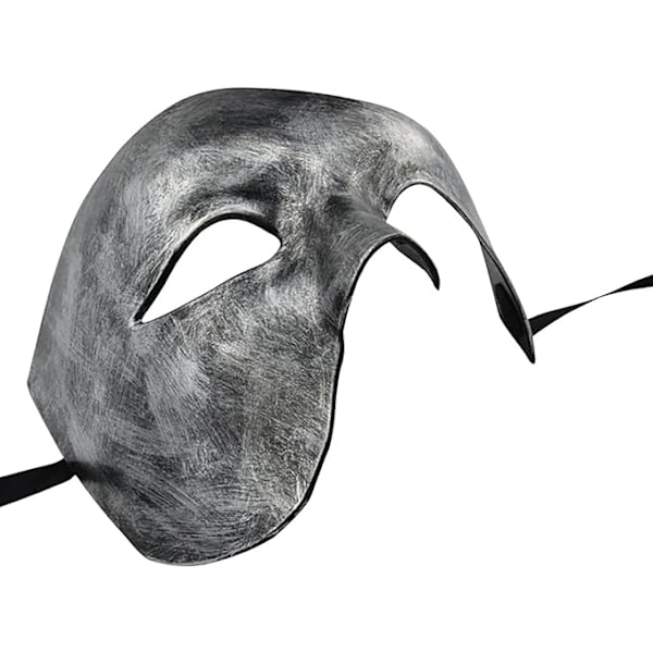 Maske for menn, Operaens Fantom Maskerade Maske Halvmaske (Svart)