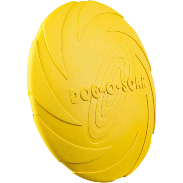 Frisbee i naturgummi 24 cm – Tx33503, 1 styck yellow 18cm
