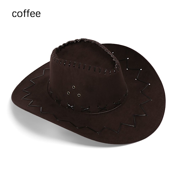 Cowboyhattar för män och kvinnor, Western Style Hats, Wild, Elegant, Neutral Coffee Coffee Well,