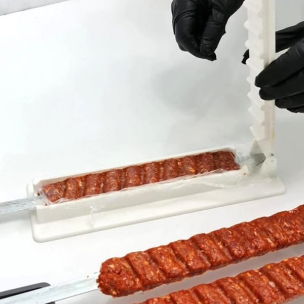 Enkelrads Kebabmaskin Köttspett hine Kebabpressmaskin BBQ S White