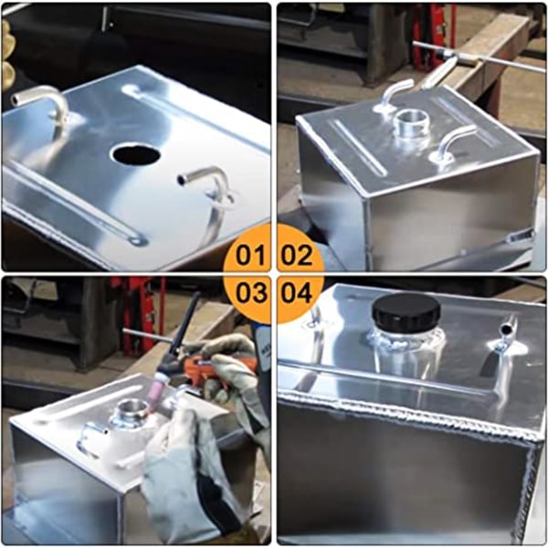 Svetsad tanklock i aluminium för tankreservoar kylare kylvätska bränsletanklock C 2 inches