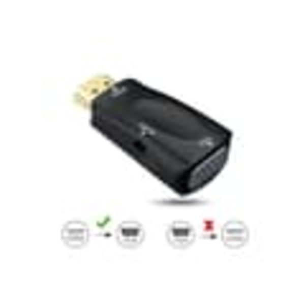 HDMI till VGA Adapter med Ljudingång - Mini