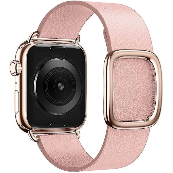 Moderne spænde til Apple Watch rem 45 mm 41 mm 44 mm/40 mm 38 42 mm 49 mm Correa læderarmbånd Iwatch Series 3 6 Se 7 8 Ultra 40 mm 38 mm 41 mm 40mm 38mm 41mm wisteria