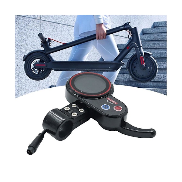 -aoxiong Ax-hb02 Elektrisk Scooter Dashboard Gauge+Strømafbryderknap 36v 48v Justerbar 6pin Til Electri