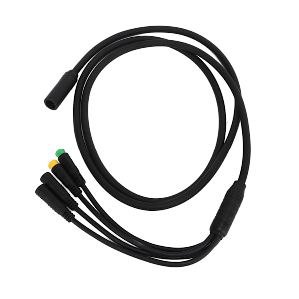 Sykkelmotor Konverteringskabel Vanntett 1 til 4 Mid Drive Motor Skjøteledning for BAFANG BBS01 BBS02 1,2m 0.1