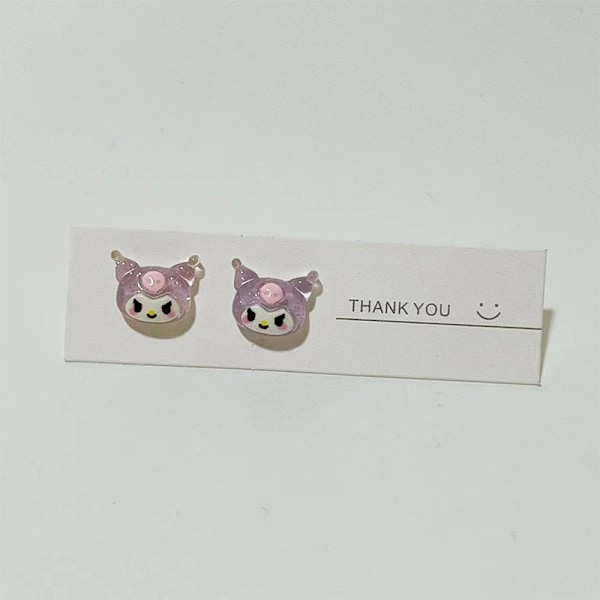 Sanrio örhängen Kuromi Cinnamoroll My Melody Pompompurin A3
