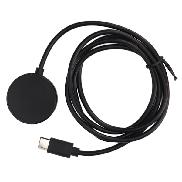 Smartklokke Lader Magnetisk USB C med 1 meter Kabel Sort Smartklokke Ladestasjon for Samsung Galaxy Watch 5 Pro