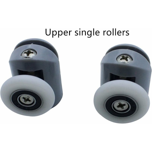 4 st duschdörrsrullar, enkelhjulslager, 25 mm hjul för duschrum, reservdelar till duschvägg