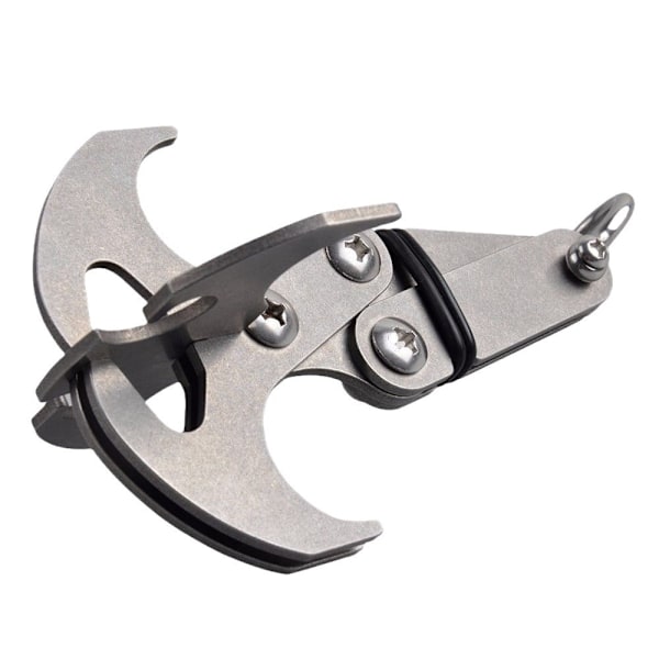 Gravity Hook, Klatrehook, Rustfrit Stål, Sammenklappelig Klo, Nød