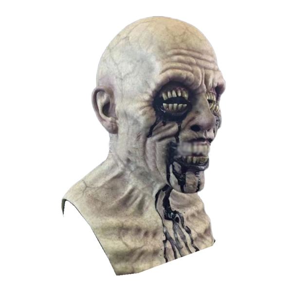 Halloween fest skrämmande mänskligt huvud mask full huvud skräck masker B
