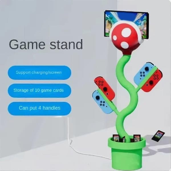 Til Switch Stand Opbevaringsholder Ns Mad Blomster Organizer Rack