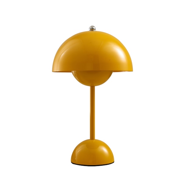 Svamp bordslampa metall bordslampa USB-kontakt - Perfekt yellow