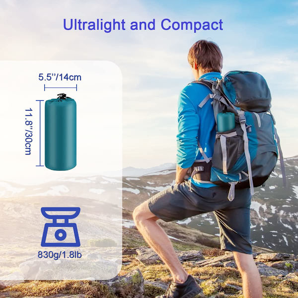 Sov-maskin med fotpump | Tjock 10 cm själv-uppblåsbar