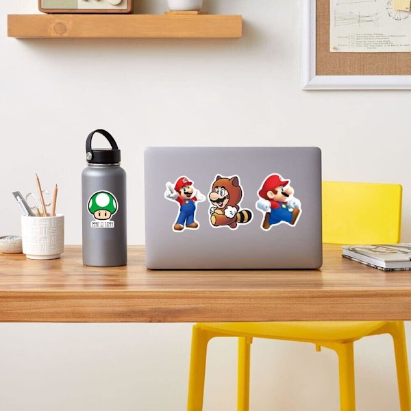 100 stk Super Mario klistermærker til vandflasker