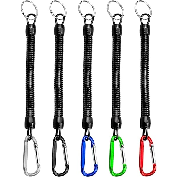 pcs Stretchy Spiral key ring Bungee Key ring Spiral key ring