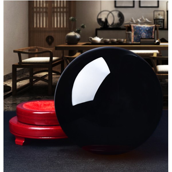 Obsidian krystallkule for Fengshui-kule, spådom, meditasjonskule, hjemmedekorasjonskule, 100% naturlig og ekte