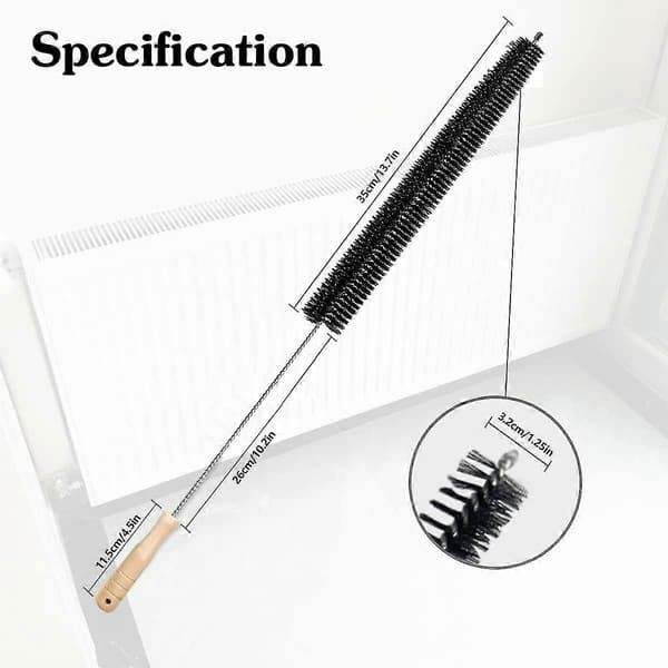 kpl Elementtiharja Joustava Patterin Pölyhuiska Puukahvalla (73cm)