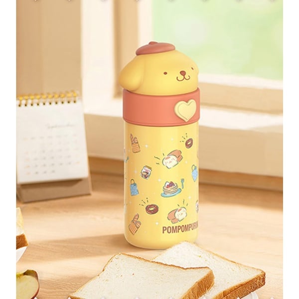 Sanrio Pom Pom Purin rustfritt stål isolert vannflaske 350ml Kuromi