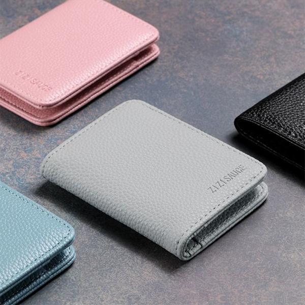 Etui for kort GRÅ Black