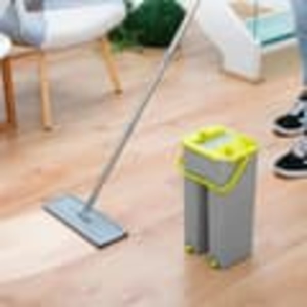 Gulvmopp og bøtte med separate rom