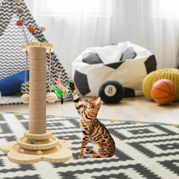 Kattleksaker, klösbräda, klätterställning för katter, kattbo, klösträd, klösstolpe för katter, hopplattform för katter, kattartiklar, katttorn, sisal husdjur