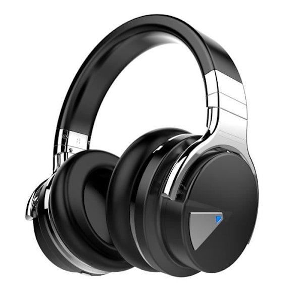 Cowin E7 Svarte Trådløse Bluetooth Hodetelefoner med Mikrofon for TV, Aktiv Støyreduksjon og 30 timer Musikk
