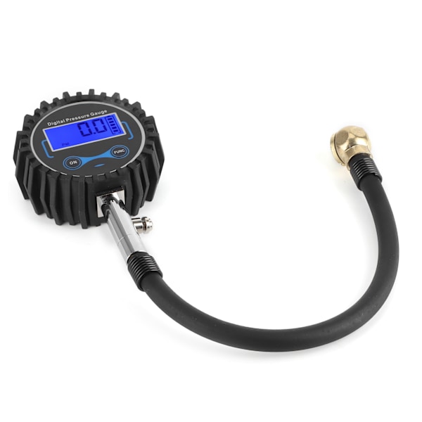 200PSI LCD Digital Däcktrycksmätare Gummi Metall Universal för Motorcyklar Bilar Lastbilar