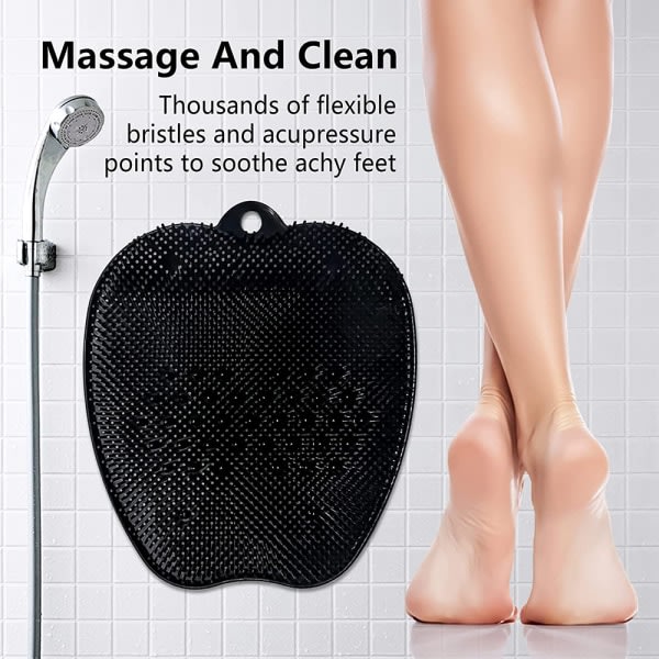 Fotborste skrubbar massagedusch med silikon sugkopp